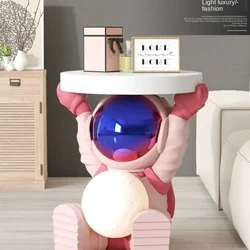 Modern Simple Indoor Furniture Astronaut Side Table,Mga Ornament sa Bahay,Salas,Sofa sa tabi ng Coffee Table,Bedroom Edside Table