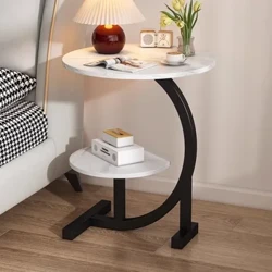 Ornamente Modern Design Side Table Kaffi Hëlzent Schlofzëmmer Nightstands Side Table Center Apartamento Mesa Heemmiwwel