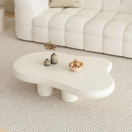 Cloud Coffee Table, Cream Style, Simple And Luxurious Instagram, A PoPular Small ApArtment Balcony Table In The Home Living Room