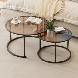 Đèn Tròn Sang Trọng Làm Tổ Bàn 1 Bộ Trà Cà Phê Cuối Bàn Sofa Kính Bên Bàn Bàn Làm Việc Cho Phòng Khách Ban Công nhà Văn Phòng