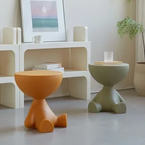 Kremni slog Light Luxury High-end Sense Luksuzna majhna klubska mizica Dnevna soba Majhno stanovanje Kavč Stranski koti Nočne omarice
