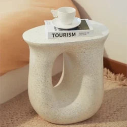 Créatif crème chevet petite Table d'appoint chambres salon canapé Table basse lumière luxe Simple Wabi Sabi minimaliste