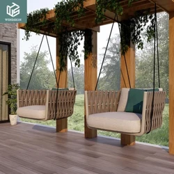 Troscán Gairdín Couture RatánComment BALCÓIN Swing Cathaoirleach Patio Swings Crochta Cathaoirleach Lasmuigh