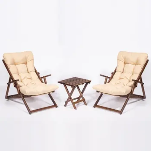 Párnázott kert Erkély Összecsukható Asztal szék kültéri skandináv lakberendezés skandináv bútorok modern design fa
