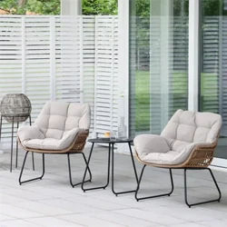 Nhà Ở Ban Công Bàn Ghế Giải Trí Mây Nội Thất Sân Vườn Ánh Sáng Biệt Thự Cao Cấp Sân Ngoài Trời Bàn Cà Phê Kết Hợp
