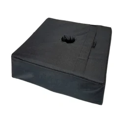 Patio Umbrella Base Weight Bag Weatherproof Square with Large Opening, Universal Size for Standard Outdoor Patio Umbrella