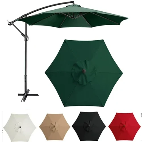Auvent de remplacement de parapluie à 6 os sans support, Parasol de 2m, tissu remplaçable, imperméable, Protection UV pour extérieur, plage, jardin