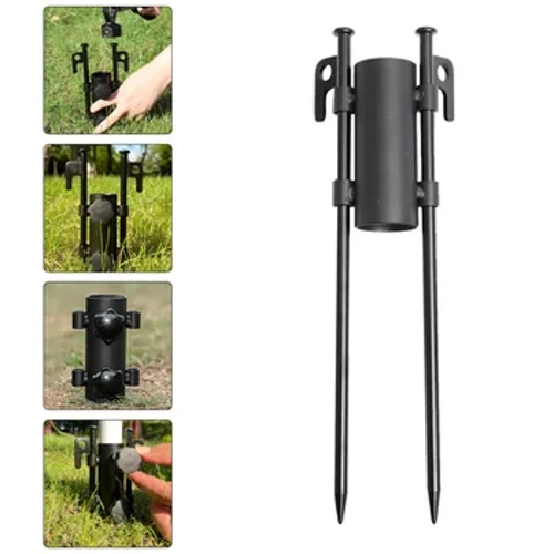 Supporto per asta da esterno Base per ombrellone da campeggio Accessori per tende da ancoraggio da spiaggia Asta da pesca Regole per ombrelloni da patio in metallo