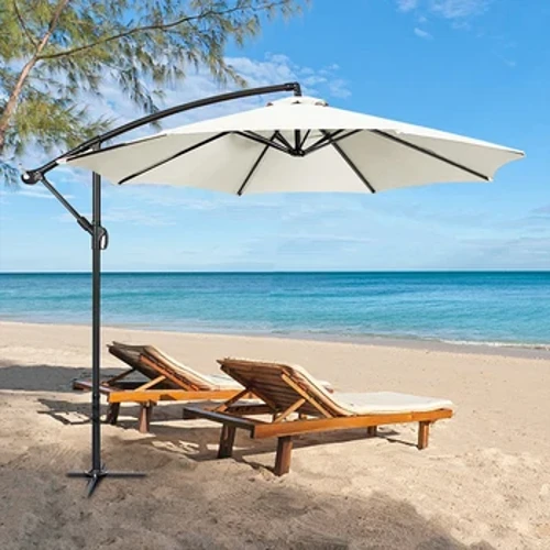 6 Iwi Umbrella Umbrella Me ke kū ʻole 2m Parasol Ka lole hiki ke hoʻololi ʻia i ka pale UV pale no waho o ke kahakai kahakai.