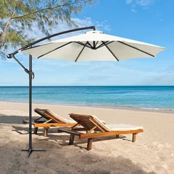 6 Bones Sunshade Umbrella Cover Without Stand 2m Parasol Replaceable Cloth Waterproof UV Protection for Outdoor Beach Garden
