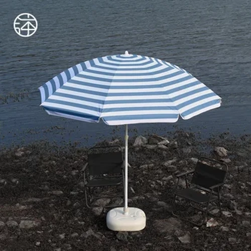 Grouss Patio Regenschirm, Outdoor Grouss Strandparaplu mat Stand, UV Schutz Parasol Regenschirm, Windproof Patio Prabbelien & Basen
