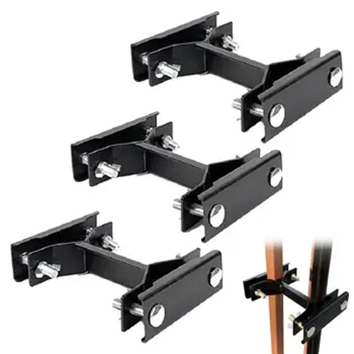 Paʻi Umbrella Patio 3pcs Paʻa Paʻa Paʻa Kū i ka Umbrella Clamp E hoʻopili i ka Railing Umbrella Deck Mount Clips no ka Balkona.