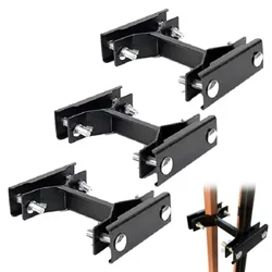 I-Patio Umbrella Clamp 3pcs Courtyard Parasol Stand Umbrella Clamp Namathisela ku-Railing Umbrella Deck Mount Clips for Balcony