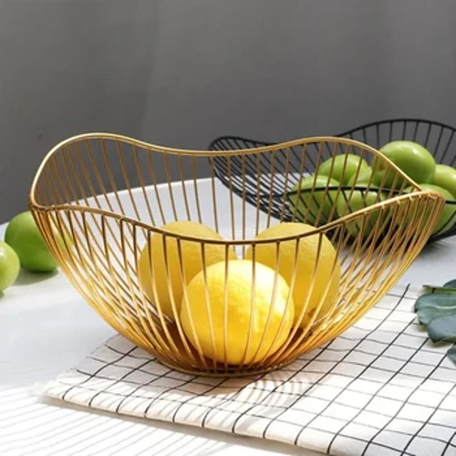 Bát trái cây rửa trái cây rỗng giỏ thoát nước sắt giỏ trái cây phòng khách bàn cà phê lưới trái cây màu đỏ đĩa snack giỏ lưu trữ