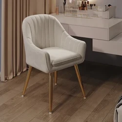 Polsterdatud klassikaline söögitool Minimalistlik kontorimeik Ergonoomiline söögitool Relax Metal Sillas De Comedor Kodumööbel