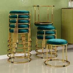 Mga upuan sa Opisina sa Banyo Velvet Waiting Dining Table Stool Design Bar High Chair Relaxing Salon Chaise Mga Muwebles sa Sala