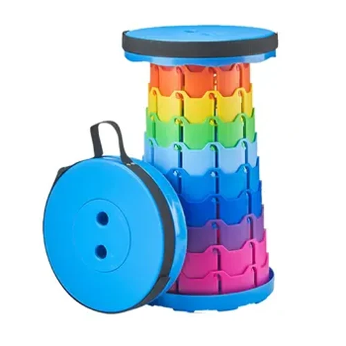 Noho Peʻe Paʻa ʻO ka noho ʻo Accordion Hoʻoponopono kiʻekiʻe mea hana maʻalahi Elephant Swing Playground Queue Chair Telescopic Stool
