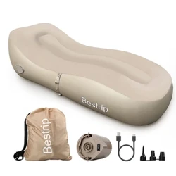 Aufblasbare Couch von Bestrip, Luftmatratze, Schlafsofa, Camping-Luftstuhl für Garten, Strand, Reisen, Camping, Picknick, Gartenmöbel