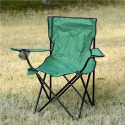 K-STAR Promotion Utomhusfällbar stol 600D Oxford Tyg Campingkonst Skissning Camping Fiske Ryggstöd Armstöd Strandstol Ny