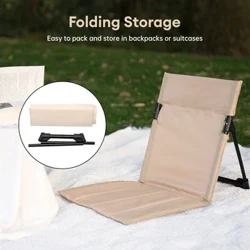 Klappbar Recliner Portable Camping Stull Garden Park Single Lazy Chair Backrest Këssen Picknick Klappbar Stull Strandstull