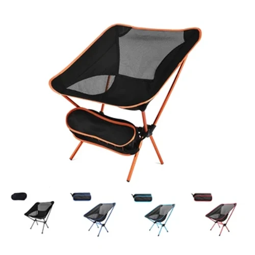 Ergonomisk strandstol i aluminium Bärbar hopfällbar sits Ultralätt bergsklättring Camping andasstolar Fällbara gratis frakt