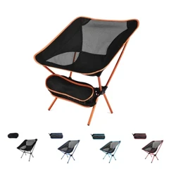 Ergonomisk strandstol i aluminium Bärbar hopfällbar sits Ultralätt bergsklättring Camping andasstolar Fällbara gratis frakt
