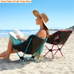 Có Thể Tháo Rời Gấp Di Động Ghế Moon Cắm Trại Ngoài Trời Ghế Câu Cá Biển Ghế Siêu Nhẹ Du Lịch Đi Bộ Đường Dài Ghế Dã Ngoại Dụng Cụ