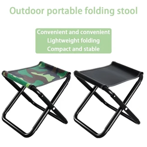 Ultralight Allamuigh Campála Lron Stool Cathaoirleach Trá Turasóireachta Éadromach Infhillte Le haghaidh Fóillíochta Suíochán Fillte Inaistrithe