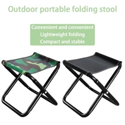 Ultralight Allamuigh Campála Lron Stool Cathaoirleach Trá Turasóireachta Éadromach Infhillte Le haghaidh Fóillíochta Suíochán Fillte Inaistrithe