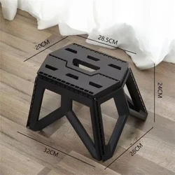 Sgabello pieghevole portatile da esterno Design con maniglia ad alto carico Resistente Mini sedia Sgabello da pesca Sgabello quadrato Sgabello da campeggio Maza