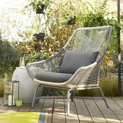 Nordic Rattan rannatoolid Courtyard rannatoolile Loominguline disainer välimööbel vabaõhu aia vaba aja välitool