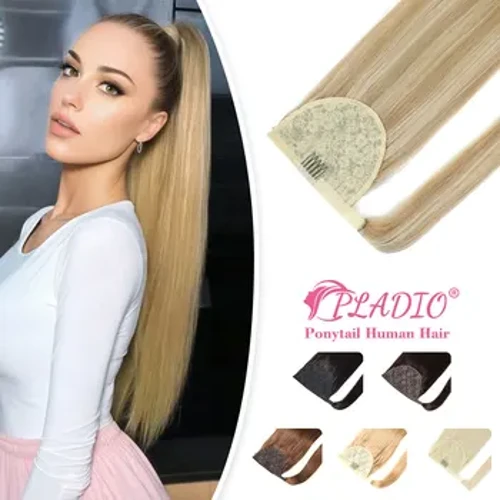 Straight Ponytail Human Hoer Extensions 12-28 Zoll Thick End Clip Magic Wrap Around Ponytail Brazilian 100% Remy Human Hoer