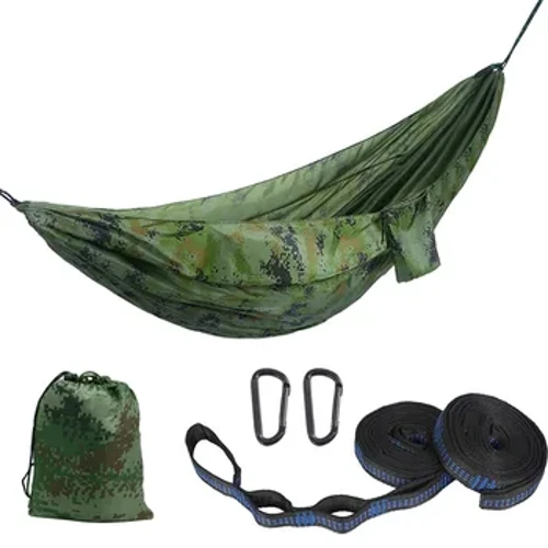 Rede de acampamento ao ar livre portátil com cor de náilon combinando singledual pessoa rede de alta resistência parachute tecido pendurado cama