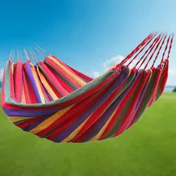 Cầu Vồng Võng Cắm Trại Ngoài Trời Giải Trí Dày Chống Đầu Trên Đơn Võng Đôi 260X80Cm Cho Cắm Trại Du Lịch