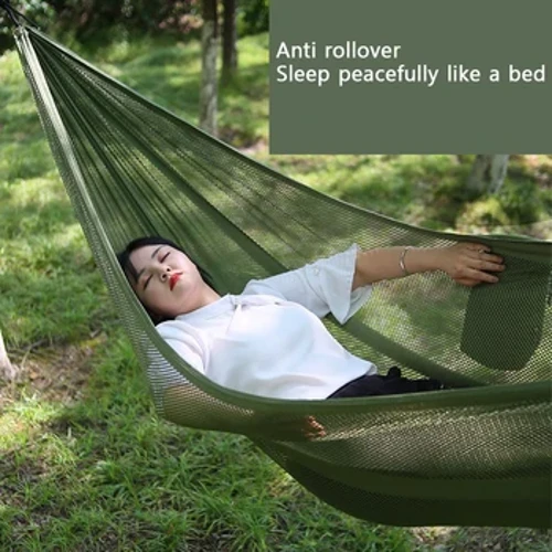 Camping Hammock Dath Soladach Balcóin An chuid eile Glan le haghaidh Fóillíochta Puball Crochta do Dhaoine Fásta Trá Troscán Lasmuigh Seastán Hammock Inaistrithe