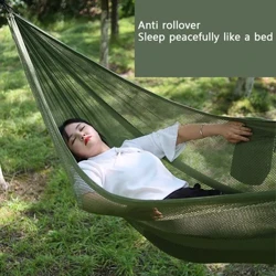Gwersylla Hammock Lliw Solid Balconi Gweddill Net ar gyfer Hamdden Pabell Crog Oedolion Traeth Dodrefn Awyr Agored Hammock Stand Portable
