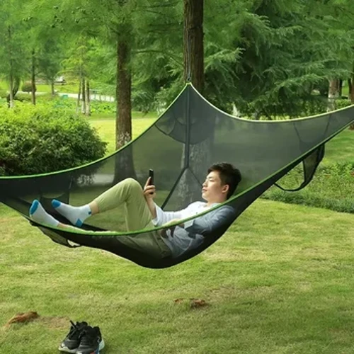 I-Multi Person Portable Camping Triangle I-Hammock I-Aerial Isivakashi Sangaphandle Esizingela Ngasemuva Ingadi Yegceke Legceke Le-patio Swing Bed