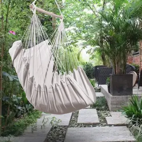 Tua Rua Võng Vườn Sân Trắng Bông Ghế Xích Đu Phòng Ngủ Lãng Mạn Trong Nhà Ngoài Trời Treo Giường Võng Bãi Biển Ghế