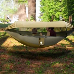 Awyr Agored Gwydn dal dŵr Swing neilon Hammock Pabell Anti Mosgito Crog Hammock Goroesi Awyr Agored Gwersylla Offer Dodrefn