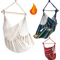 Taseli Awyr Agored Dan Do Hammock Garden Patio Gwyn Cotwm Swing Cadeirydd Ystafell Wely Rhamantaidd Crog Gwely Traeth Hammocks Cadeirydd
