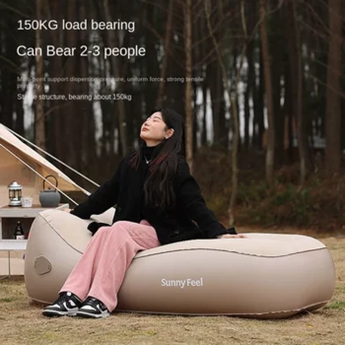 Ngoài Trời Tinh Tế Cắm Trại Bơm Hơi Sofa Một Hộ Gia Đình Bơm Hơi Di Động Đơn Giường Bơm Hơi Tự Động Ghế Tắm Nắng