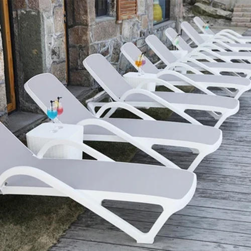 Polypropylen Plastig Gwely Haul Pwll Loungers Haul Traeth Sea Lounger Cadeirydd