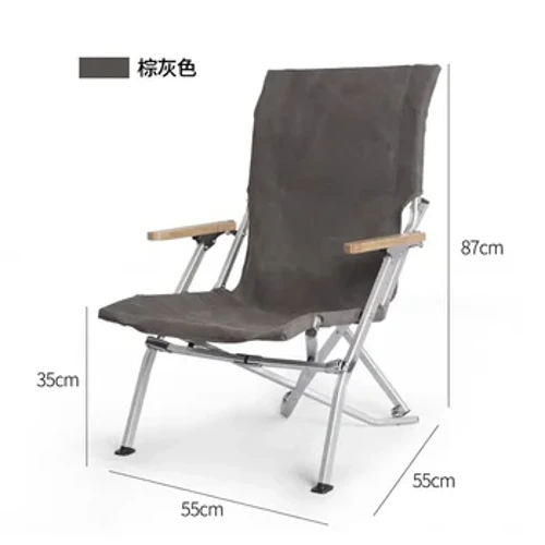 SH 2023 Năm Mới Aoliviya Chính Thức Mới Sun Lounger Hợp Kim Nhôm Ghế Xếp Bãi Biển Ghế Dã Ngoại Cắm Trại Ghế Câu Cá Ghế C