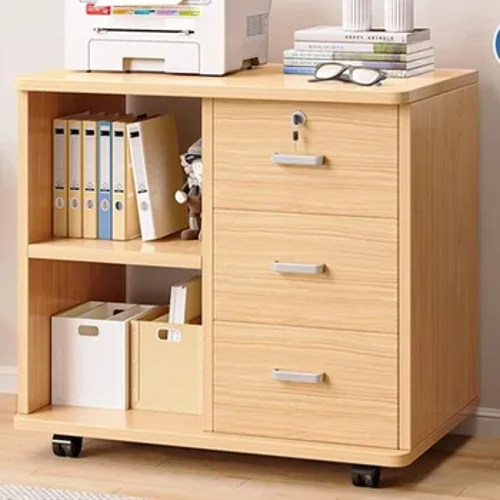 Caibinéid Comhdúcháin Ilfheidhmeacha Tilting Seastán Adhmaid Eagraí Socrú Cupboards Oifige Makeup Sábhálann Spás Troscán Cajonera