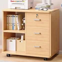Cabinetau Ffeilio Amlswyddogaethol Tilting Stand Coediog Trefnydd Cypyrddau Swyddfa Colur Arbed Gofod Dodrefn Cajonera