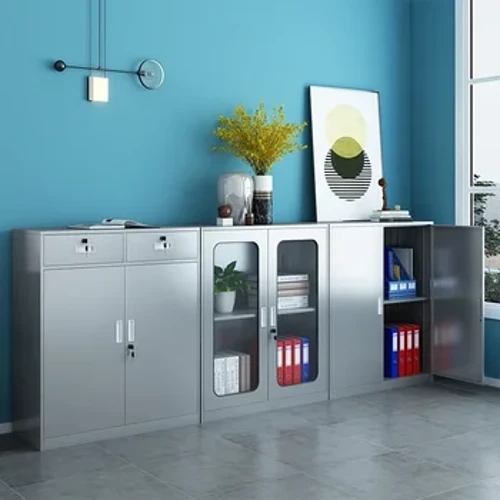 Mga kabinet ng kasangkapang hindi kinakalawang na asero, mga movable low cabinet, mga filing cabinet, mga drawer sa gilid ng kama, mga locker sa balkonaheng imbakan ng bakal.