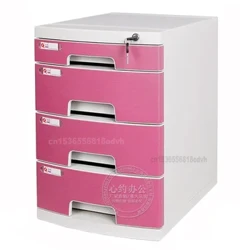 Schedario da scrivania Schedario A4 Cassetti con serratura Scatola per ricevute Scatola portaoggetti per mobili da ufficio Cassetto portadocumenti in plastica