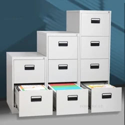 Modern Minimalist Iron Filing Cabinets for Office Storage Cabinets 4 Drawers Metal Rack Simple File Cabinet Living Room Cabinet