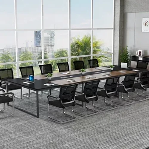 Rectángulo moderno simple del entrenamiento de la sala de conferencias de la tabla larga de los muebles de oficina grandes del lujo 2024
