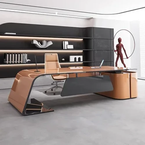 Eksekutif Meja Kantor Modern Laci Panjang Ruang Rapat Pojok Konferensi Meja Kerja Penyimpanan Scrivania Ufficio Furnitur Mewah